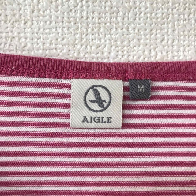AIGLE(エーグル)のエーグル　AIGLE  ロンT ボーダー　Mサイズ レディースのトップス(Tシャツ(長袖/七分))の商品写真