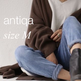 アンティカ(antiqua)の*antiqa 加工スキニーデニム M*アンティカ(デニム/ジーンズ)