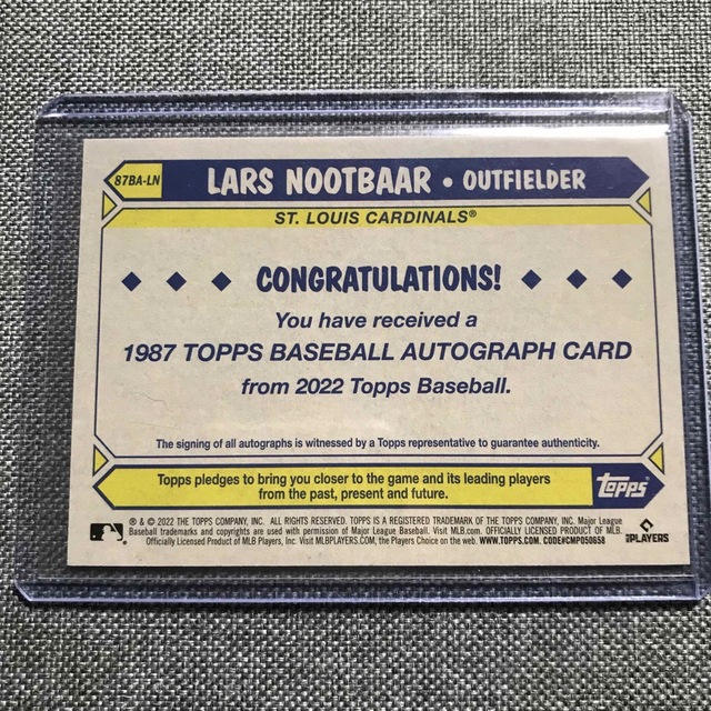 ヌートバー 直筆サインカード Topps Nootbaar WBC 侍ジャパンの通販 by