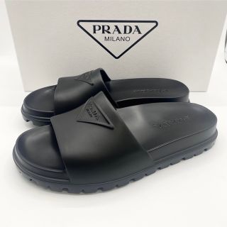 50%OFF】 PRADA レザーサンダル メンズ ☆ size 6 1/2 サンダル
