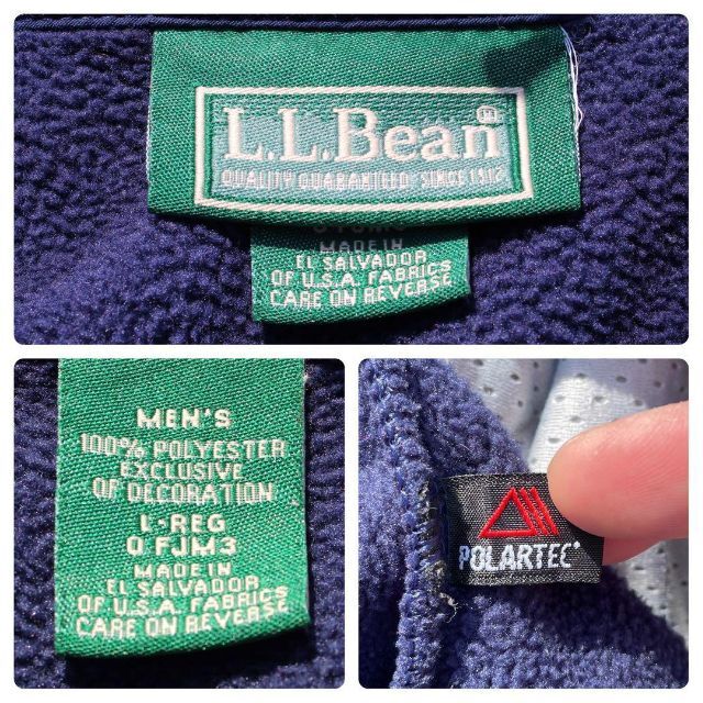 L.L.Bean フリース生地 POLARTEC 古着 ジップアップ ジャケット その他