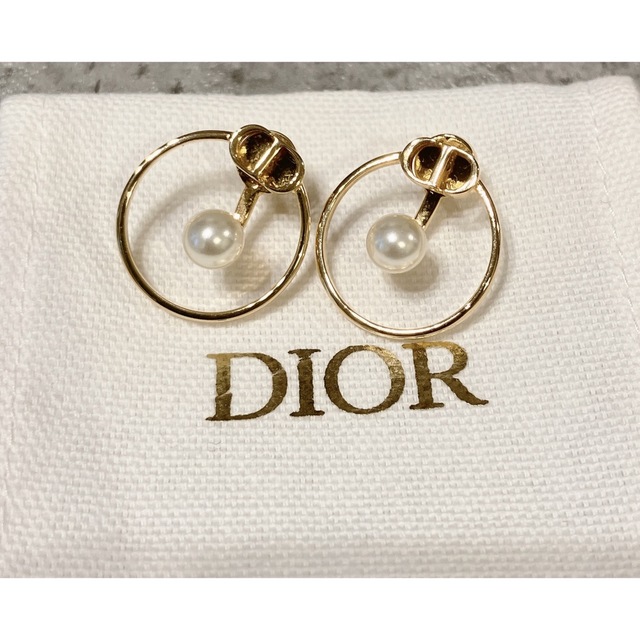 希少 美品 dior 30 モンテーニュ ピアス ゴールド パール-