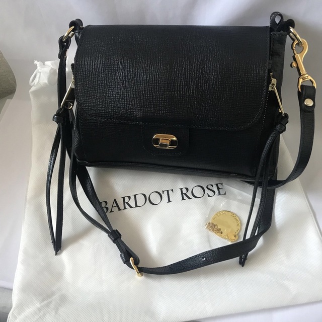 【美品】BARDOT ROSE 本革　2way ショルダーバッグ 黒