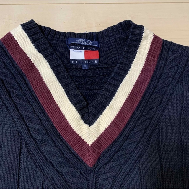 TOMMY HILFIGER(トミーヒルフィガー)のTOMY ビンテージニット　TOMHILFIGER レディースのトップス(ニット/セーター)の商品写真