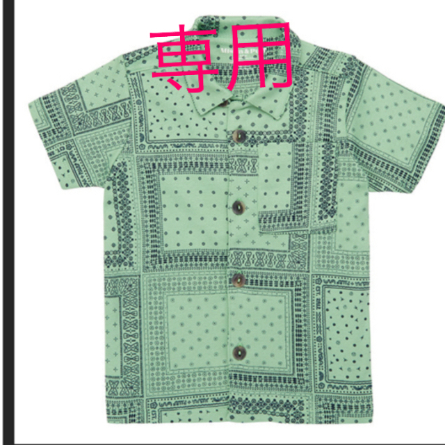 キッズ服女の子用(90cm~)Misha & Puff バンダナパッチワークシャツ&Hello タートルネック