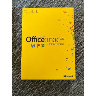 マイクロソフト(Microsoft)のMicrosoft Office mac 2011 HOME&STUDENT(その他)