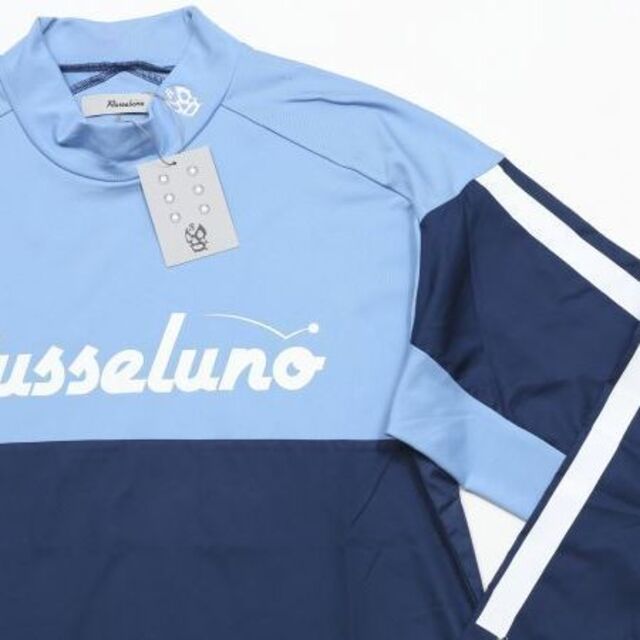 RUSSELUNO ラッセルノ☆ナイロンインナー長袖シャツ4☆M☆ネイビー紺