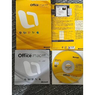 マイクロソフト(Microsoft)のoffice Mac(オフィスマック)2008 ファミリー＆アカデミー(PC周辺機器)