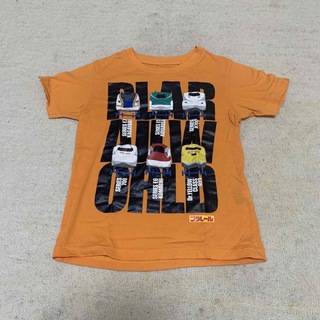 ユニクロ(UNIQLO)のプラレール 半袖Tシャツ　オレンジ　120cm(Tシャツ/カットソー)