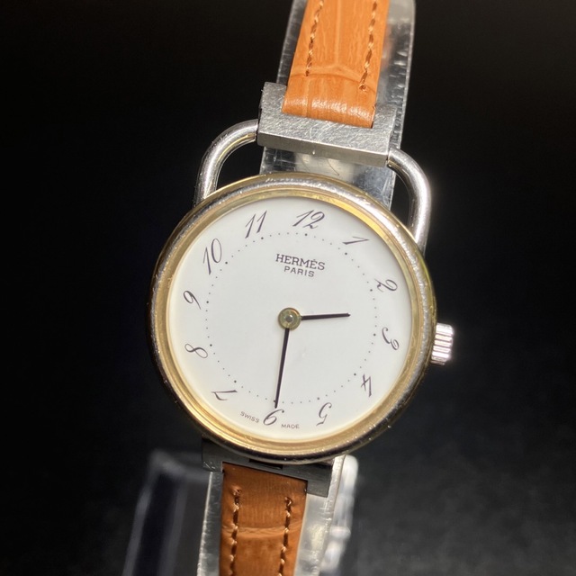 正規品 良品】 エルメス 腕時計 アルソー ゴールドコンビ 可動品