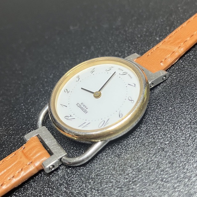良品 可動品】 エルメス 腕時計 アルソー ゴールドコンビ 可動品 良品 可動品】 エルメス 腕時計 アルソー ゴールドコンビ 可動品