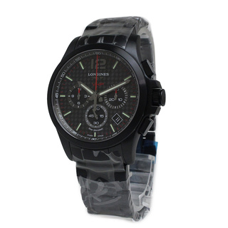 LONGINES - ロンジン コンクエスト V.H.P. クロノグラフ クォーツ クオーツ 腕時計 ブラック 黒 L3.717.2.66.6 LONGINES（新品・未使用品）