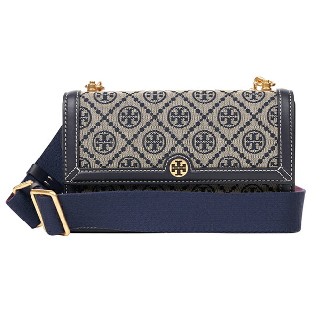 極美品 TORY BURCH ショルダーバッグ ウォレット レザー 黒