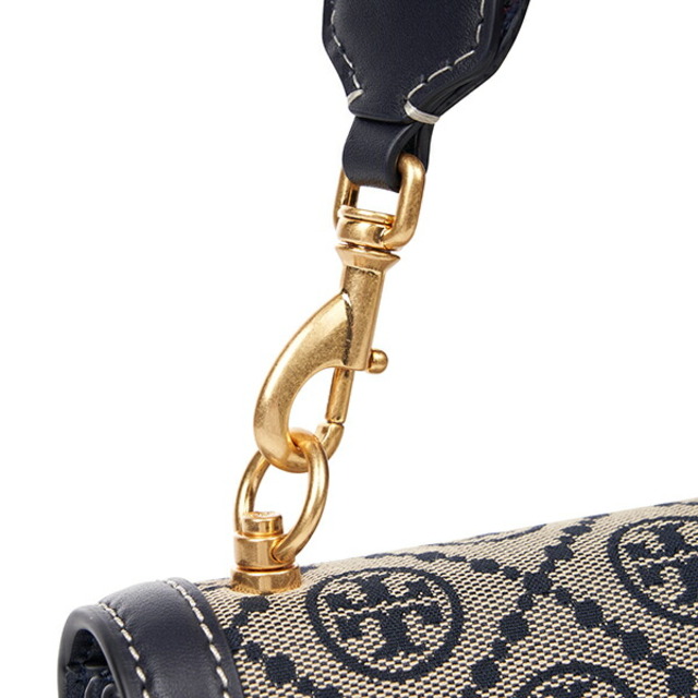 新品 トリーバーチ TORY BURCH ショルダーバッグ Tモノグラム トリーネイビー