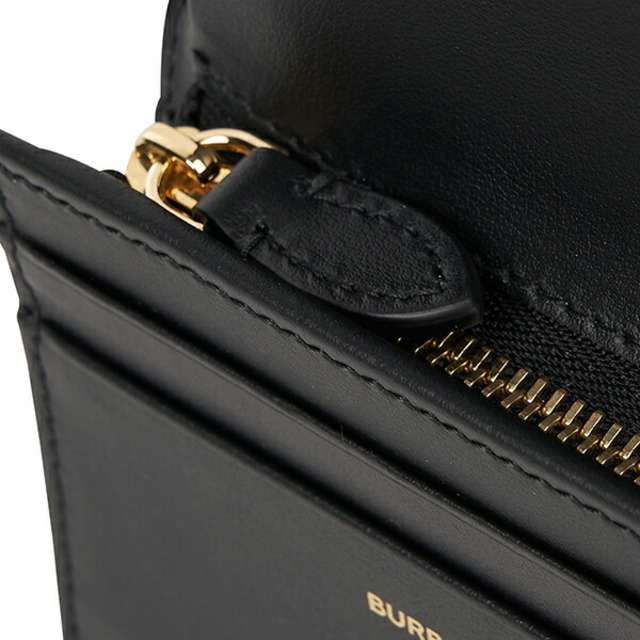 BURBERRY(バーバリー)の新品 バーバリー BURBERRY 2つ折り財布 スモール フォールディングウォレット ブラック/ベージュ レディースのファッション小物(財布)の商品写真