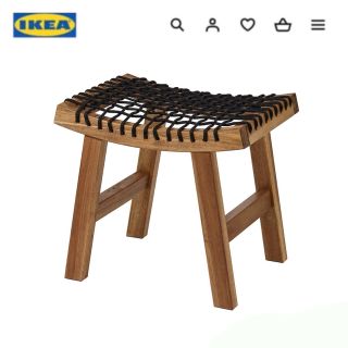 イケア(IKEA)のIKEA イケア　スタックホルメン スツール ライトブラウンステイン(スツール)