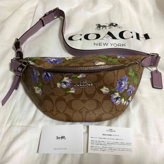 コーチ(COACH)のCOACH ボディバッグ ウエストポーチ 花柄(ボディバッグ/ウエストポーチ)