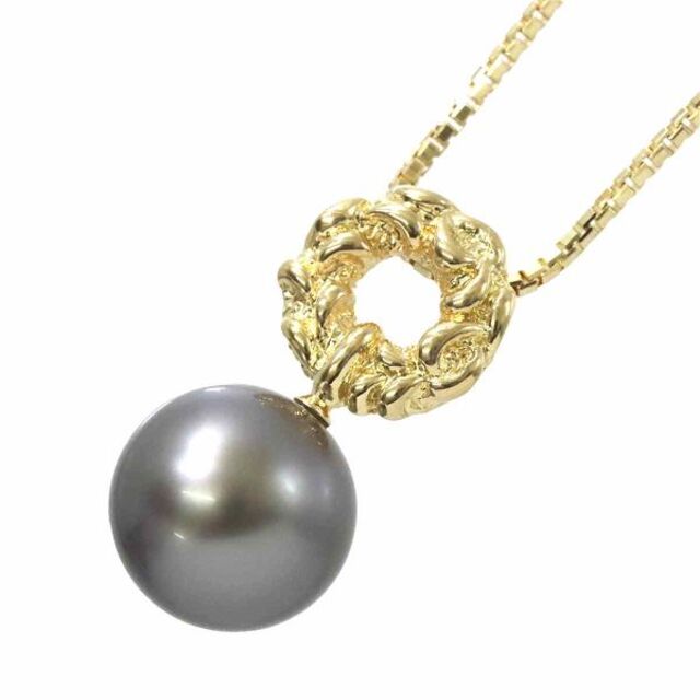 タサキ TASAKI 黒蝶真珠 10.4mm ネックレス 45cm K18 YG イエローゴールド 750 パール 田崎真珠 VLP 90181628 TASAKI タサキ 真珠 パール ネックレス K18 750 18金