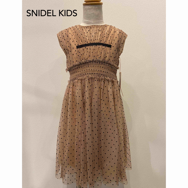 SNIDEL(スナイデル)のSNIDEL KIDS/ワンピース/新品未使用タグ付き送料込み/100cm キッズ/ベビー/マタニティのキッズ服女の子用(90cm~)(ワンピース)の商品写真