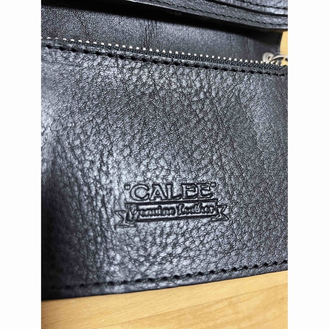 CALEE(キャリー)のcalee leather half wallet メンズのファッション小物(長財布)の商品写真