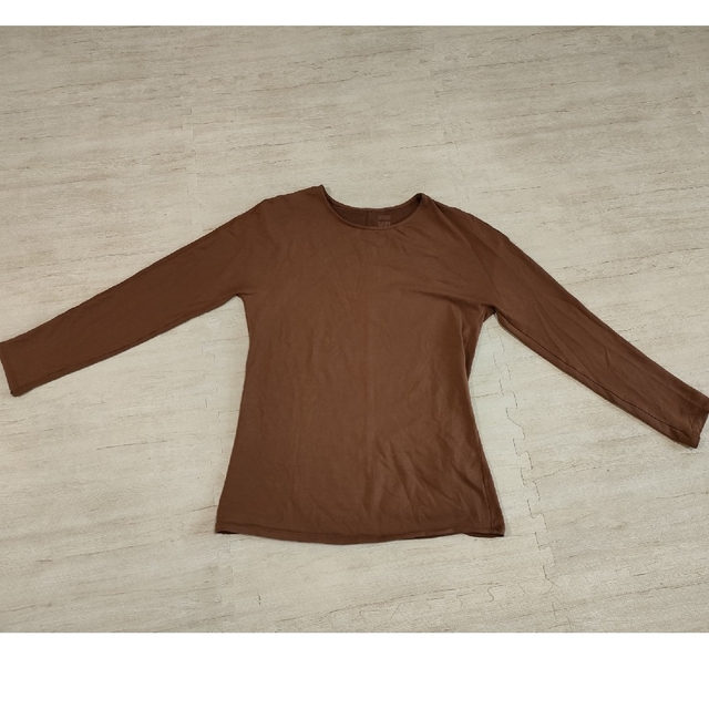 UNIQLO(ユニクロ)のヒートテックコットン　クルーネックT長袖 レディースのトップス(Tシャツ(長袖/七分))の商品写真