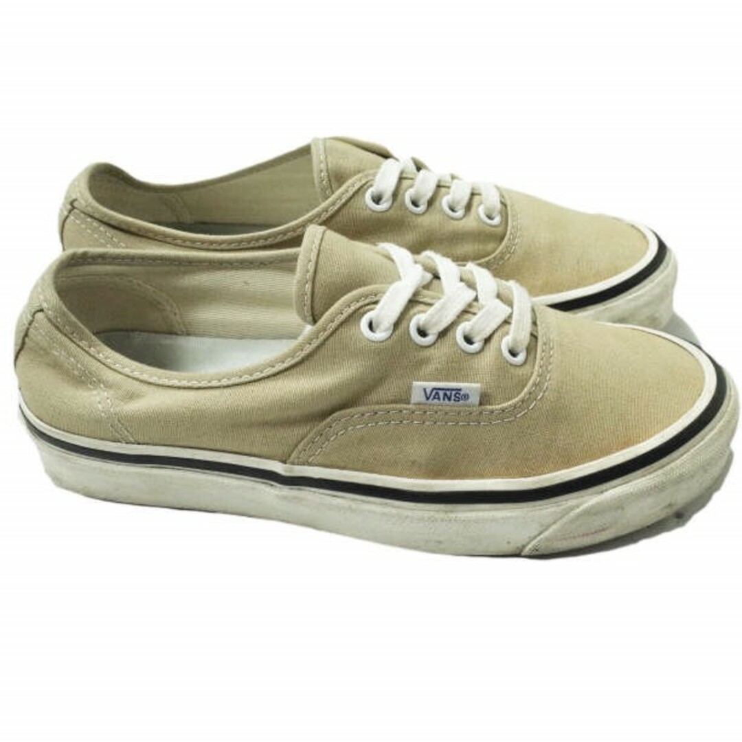 VANS(ヴァンズ)のVANS バンズ STYLE 44 AUTHENTIC DX オーセンティック US5.5(23.5cm) BEIGE キャンバス Anaheim Factory Collection スニーカー シューズ【中古】【VANS】 レディースの靴/シューズ(スニーカー)の商品写真