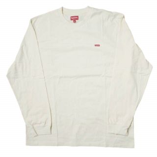 シュプリーム(Supreme)のSUPREME シュプリーム 22AW Small Box L/S Tee スモールボックスロングスリーブTシャツ XL Natural 長袖 ボックスロゴ トップス【中古】【SUPREME】(Tシャツ/カットソー(七分/長袖))