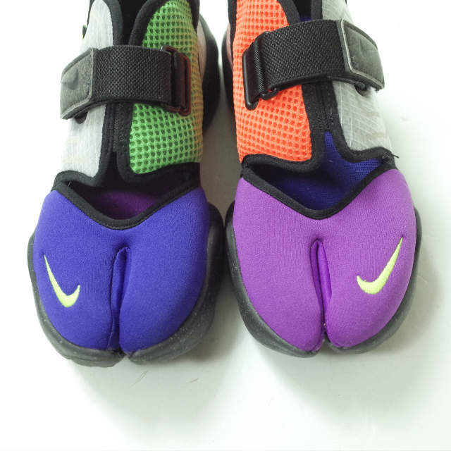 NIKE(ナイキ)のNIKE ナイキ W AQUA RIFT アクアリフト CW5876-074 US6(23cm) BLACK/VOLT-CONCORD-GREEN SPARK 足袋 サンダル スニーカー シューズ【中古】【NIKE】 レディースの靴/シューズ(スニーカー)の商品写真