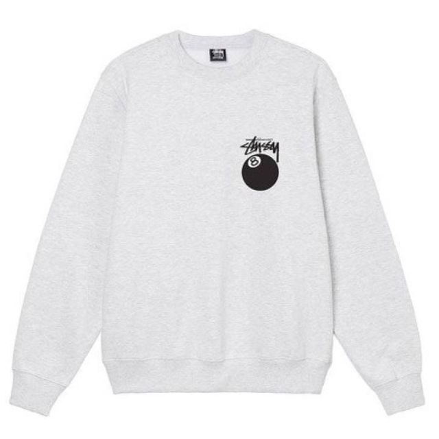 STUSSY 8 BALL CREW ステューシー スウェット グレー◆M