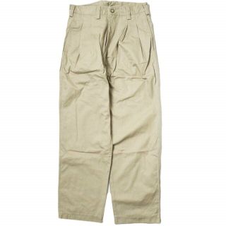 イズネス(is-ness)のis-ness イズネス 日本製 AH EDITORIAL WIDE CHINO PANTS 長谷川昭雄 2タックワイドチノパンツ 16PT01T01 48 BEIGE テーパード ボトムス【中古】【is-ness】(チノパン)