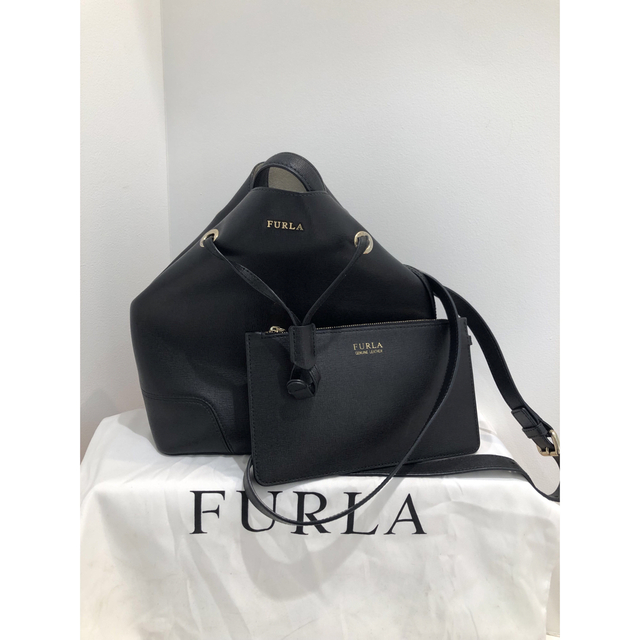 ◆FURLA フルラ　ステイシー　2WAY ショルダーバッグ　黒