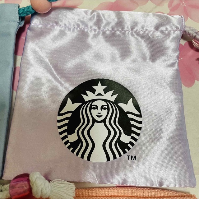 Starbucks(スターバックス)のスターバックス　ミニ巾着3枚セット レディースのファッション小物(ポーチ)の商品写真