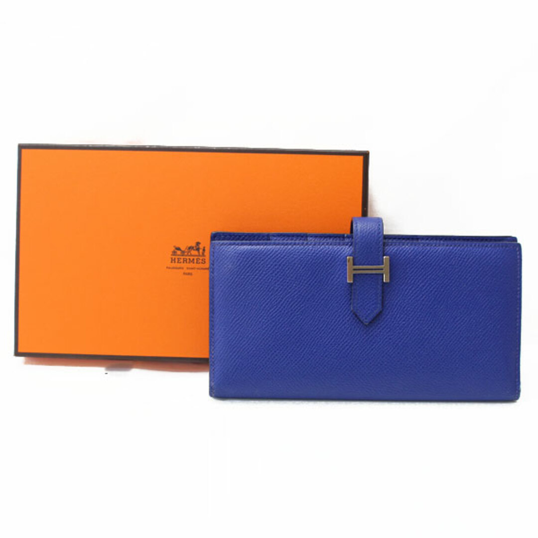 HERMES エルメス ベアンスフレ オーダー品 長財布 Bleu Electrique H039785CK 7T ユニセックス □P刻印 Ω（２０１２年） 8