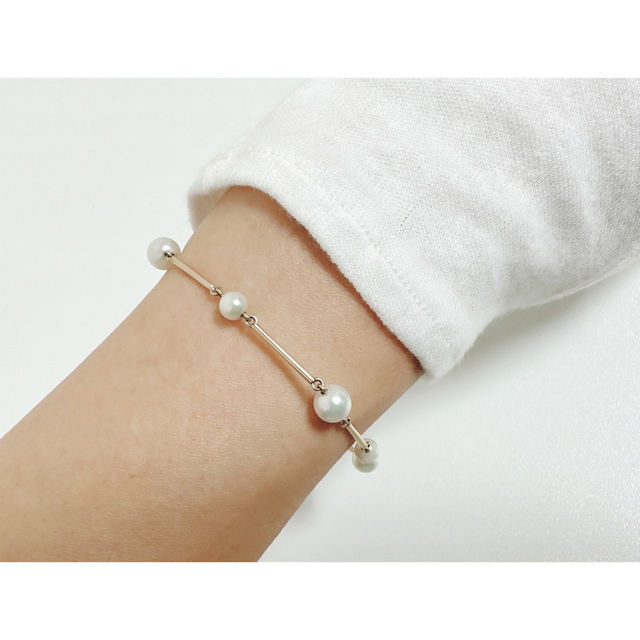 MIKIMOTO(ミキモト)のMIKIMOTO  アコヤ真珠ブレスレット  K14 レディースのアクセサリー(ブレスレット/バングル)の商品写真