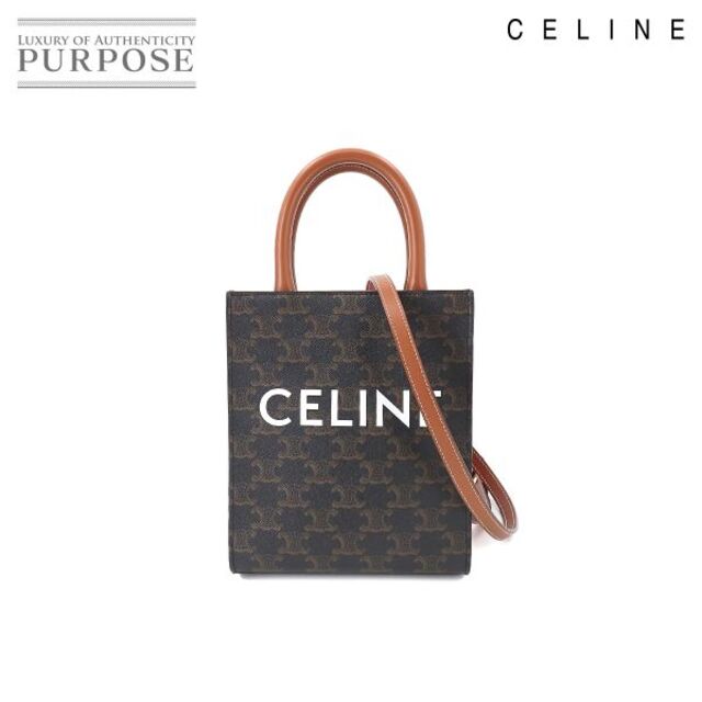 未使用 展示品 セリーヌ CELINE トリオンフ ミニ バーティカル カバ ...