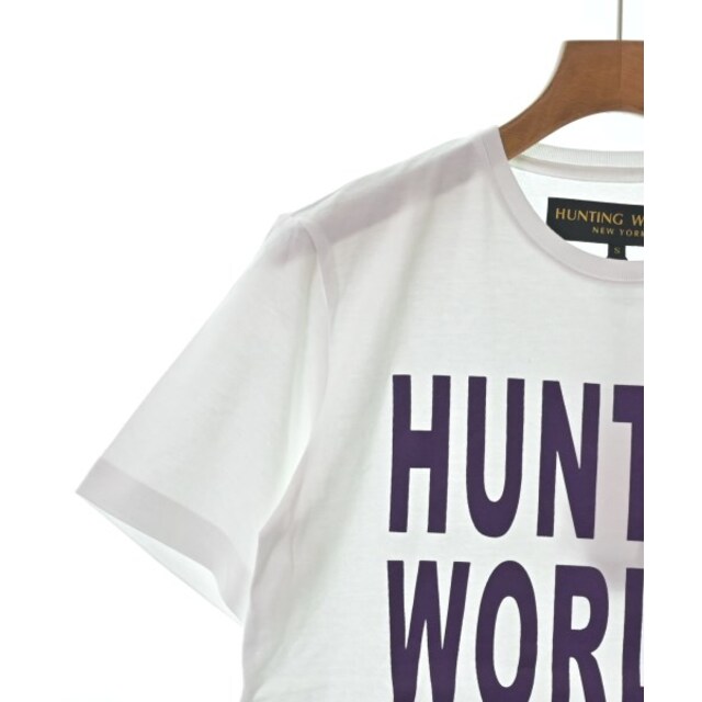 HUNTING WORLD(ハンティングワールド)のHUNTING WORLD ハンティングワールド Tシャツ・カットソー S 白 【古着】【中古】 メンズのトップス(Tシャツ/カットソー(半袖/袖なし))の商品写真