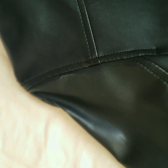 値下げ　ライダース　黒 レディースのジャケット/アウター(ライダースジャケット)の商品写真