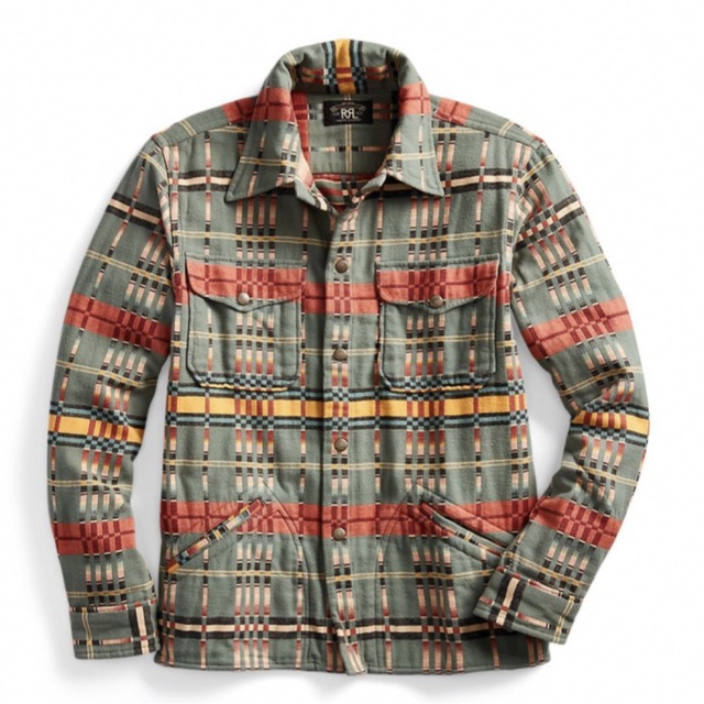 新品*RRL*プラッド コットン オーバーシャツ*S* ダブルアールエル-