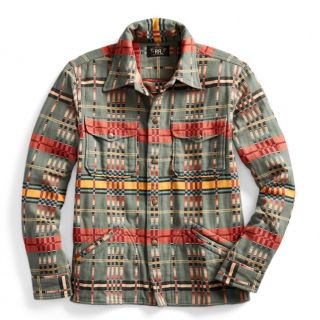 新品*RRL*プラッド ジャカード オーバーシャツ*M* ダブルアールエル- 新品*RRL*プラッド ジャカード オーバーシャツ*M* ダブルアールエル-
