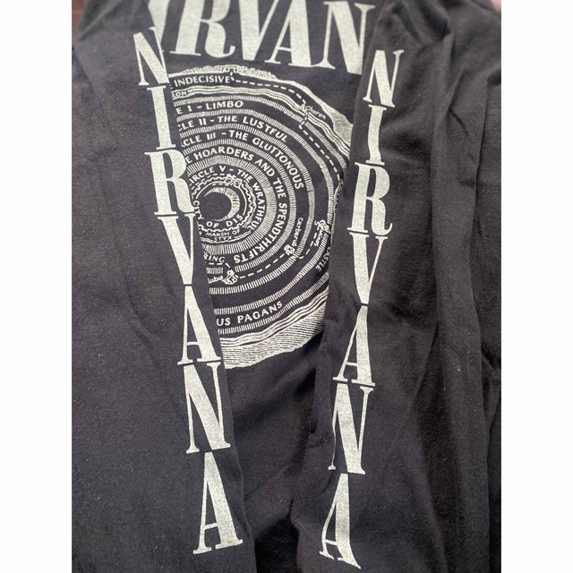 90'S NIRVANA ロンTシャツ　ブラック　サイズXL  USA製 メンズのトップス(Tシャツ/カットソー(七分/長袖))の商品写真