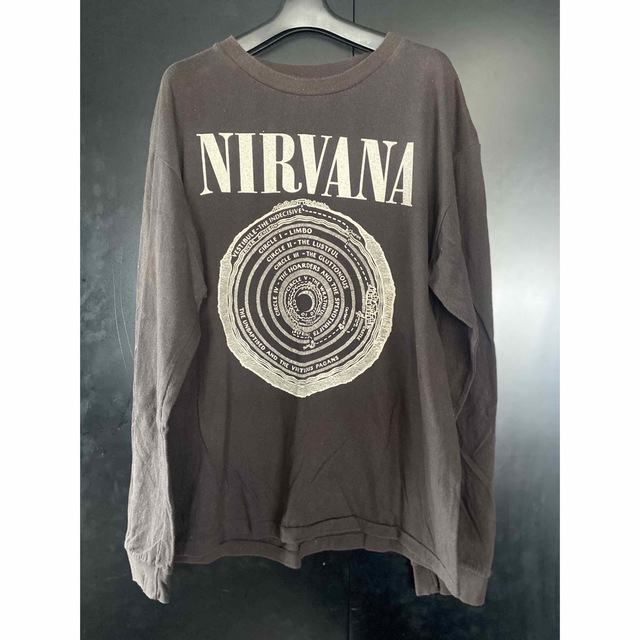 90'S NIRVANA ロンTシャツ　ブラック　サイズXL  USA製 メンズのトップス(Tシャツ/カットソー(七分/長袖))の商品写真