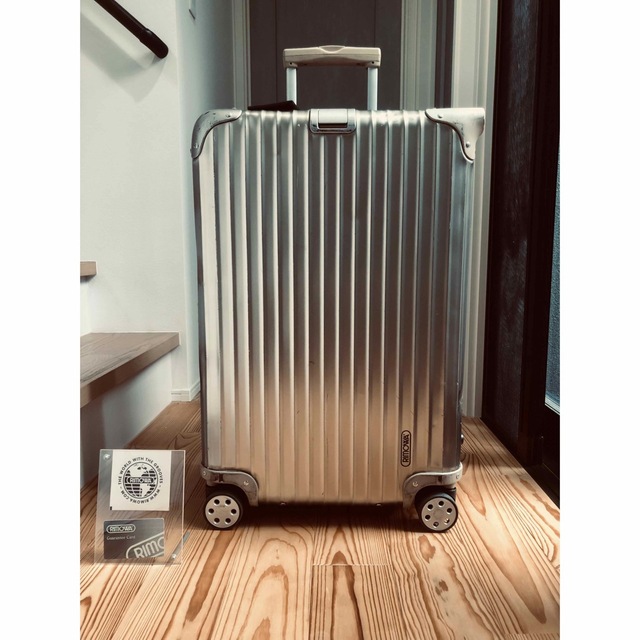 新品入荷 RIMOWA - RIMOWA/リモワ トパーズ 旧ロゴ チタニウム ゴールド ギャランティ付 トラベルバッグ+スーツケース