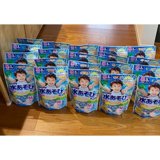 ユニチャーム(Unicharm)のムーニ　水あそびパンツ　男の子　Mサイズ３枚入　10セット(その他)