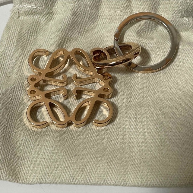 LOEWE ロエベ アナグラム バッグチャーム キーホルダー ゴールド www