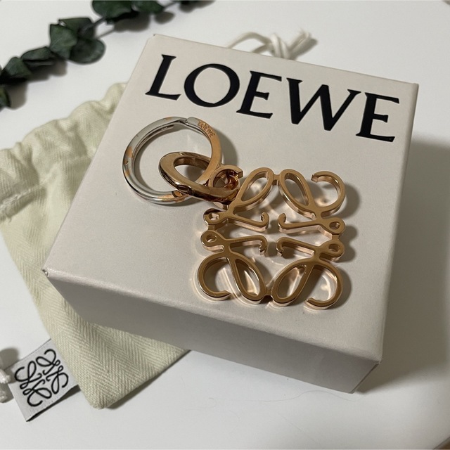 ★美品　LOEWE　アナグラム　キーリング　バッグチャーム　キーホルダー