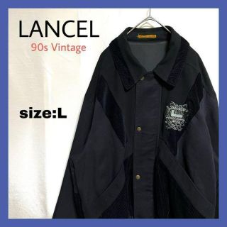 ランセル(LANCEL)の90s ヴィンテージ LANCEL コーデュロイ ボンバージャケット ブルゾン(ブルゾン)