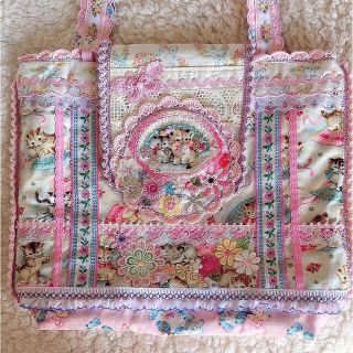 みく様専用 ハンドメイド 廃盤布地 レトロアニマル トートバッグ(トートバッグ)