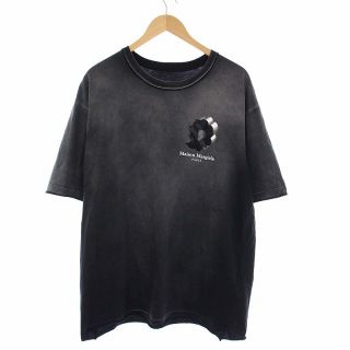 マルタンマルジェラ(Maison Martin Margiela)のMaison Margiela10 ウォッシュド バブル ロゴTシャツ グレー(Tシャツ/カットソー(半袖/袖なし))