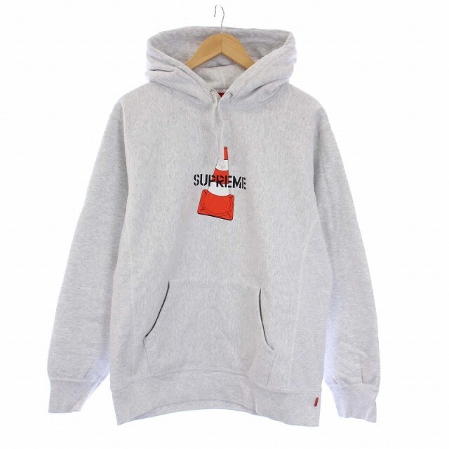 19fw supreme cone hooded ash gray M