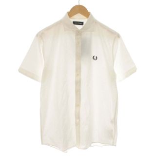 フレッドペリー(FRED PERRY)のFRED PERRY タグ付き ポロシャツ ワンポイント ロゴ 半袖 L 白(ポロシャツ)